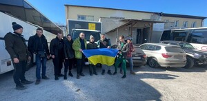 Ankunft an der polnische-ukrainischen Grenze