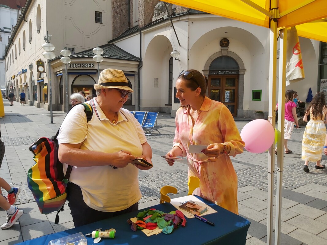 Action am Stand, Andrea Lauterbach, Fan