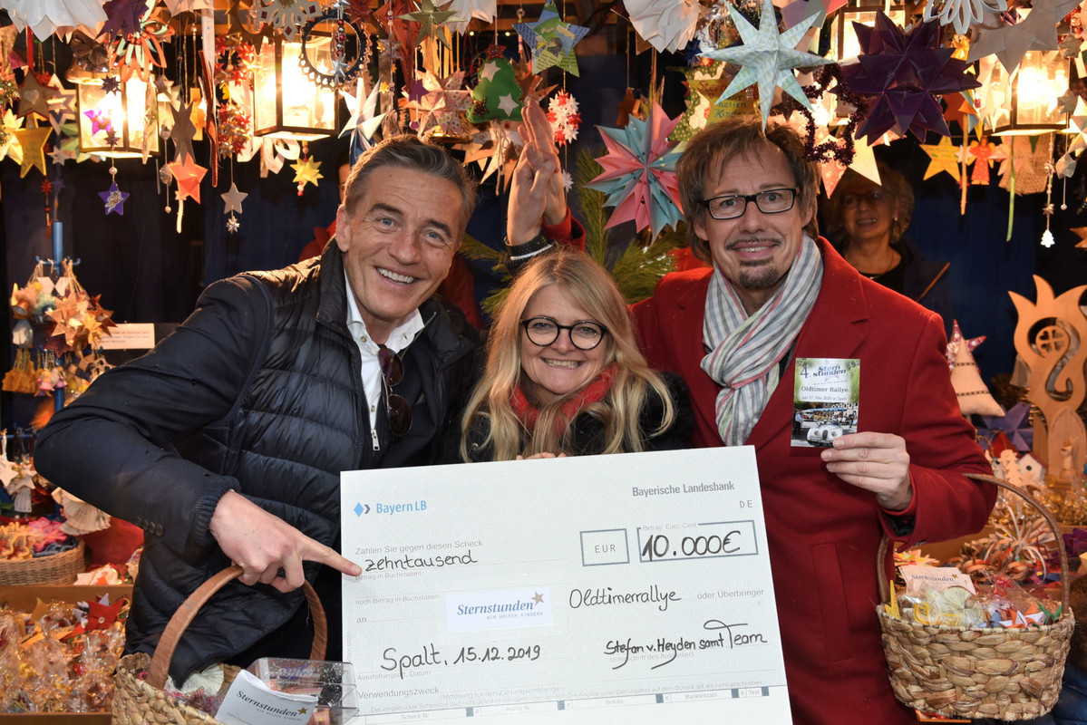 Christkindlesmarkt Nürnberg 2019, Stefan von Heyden (r.) mit Stefan Scheider und Sabine Krombholz