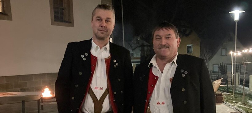 Dirigent Michael Reß (l.) und Vorstand Harald Schneider (r.)