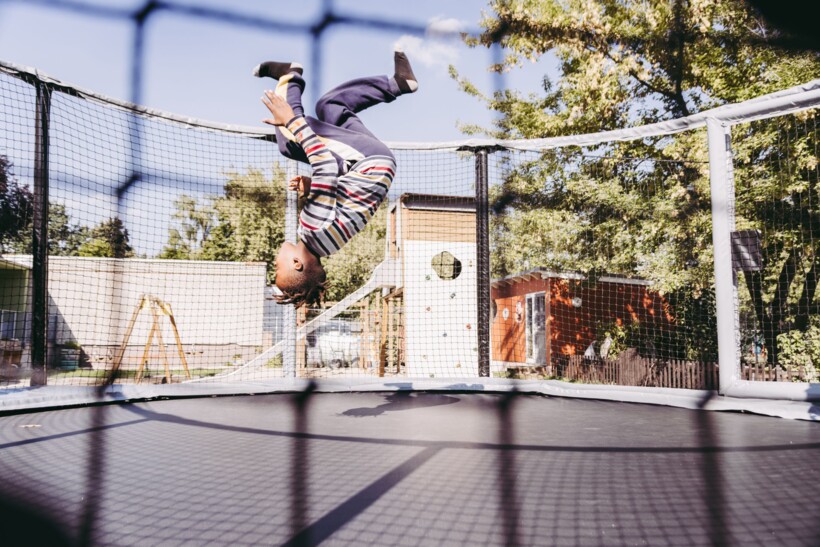 Trampolin im Haus Bolle