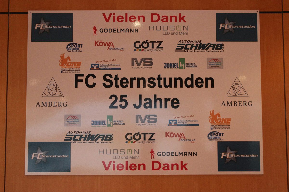 25 Jahre FC Sternstunden Gala Amberg 27.10.18 Sponsoren