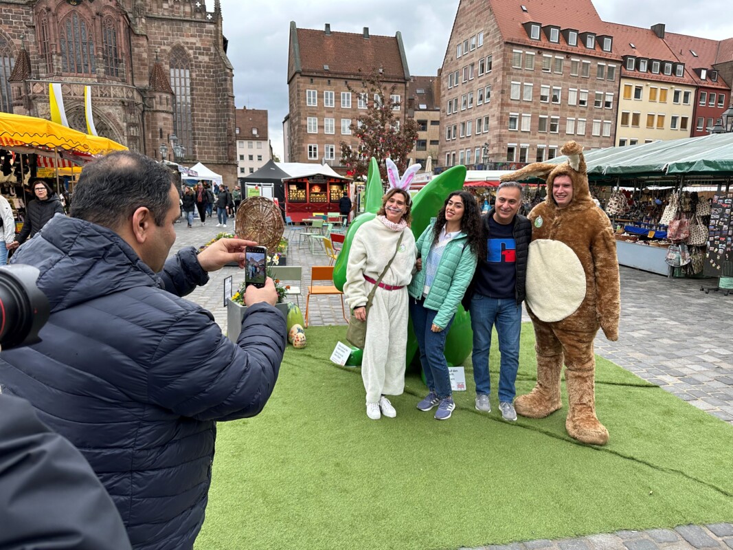 Hasen Happening Hauptmarkt in Nürnberg, 01.04.2024